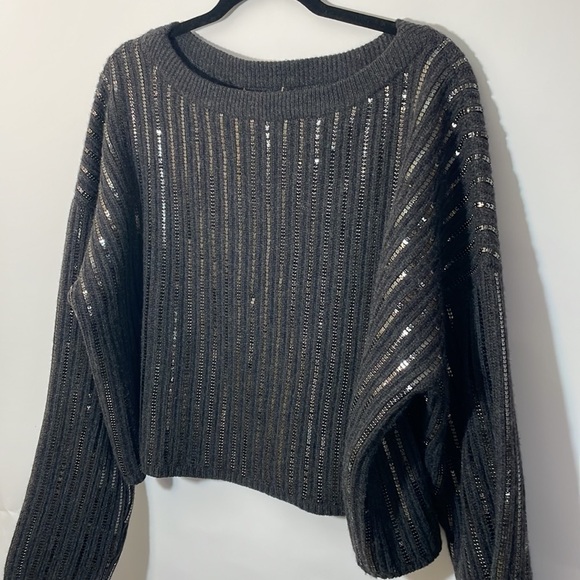 Michael Kors Collection Cashmere Sequin sweater L - Picture 9 of 10